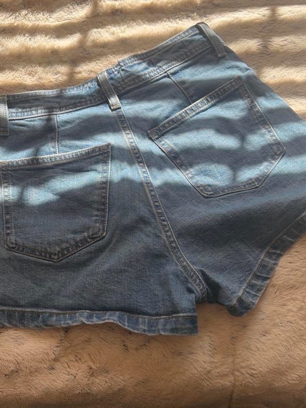 Universal Thread Light Blue High-Rise Denim Shorts